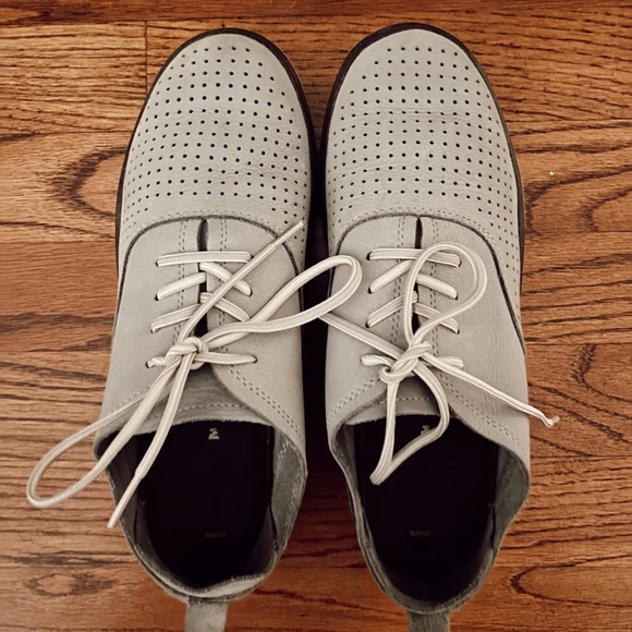 Merrell Women's Around Town LACE AIR Fashion Leather Sneaker Sleet Size 8.5 - Picture 3 of 7